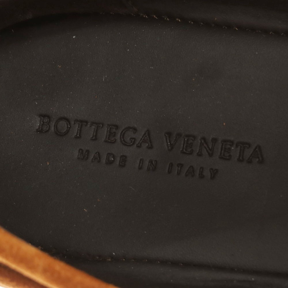 【中古】【未使用】ボッテガヴェネタ BOTTEGAVENETA スエード リボンローファー ブラウン【 39 】【 状態ランクS 】【 メンズ 】