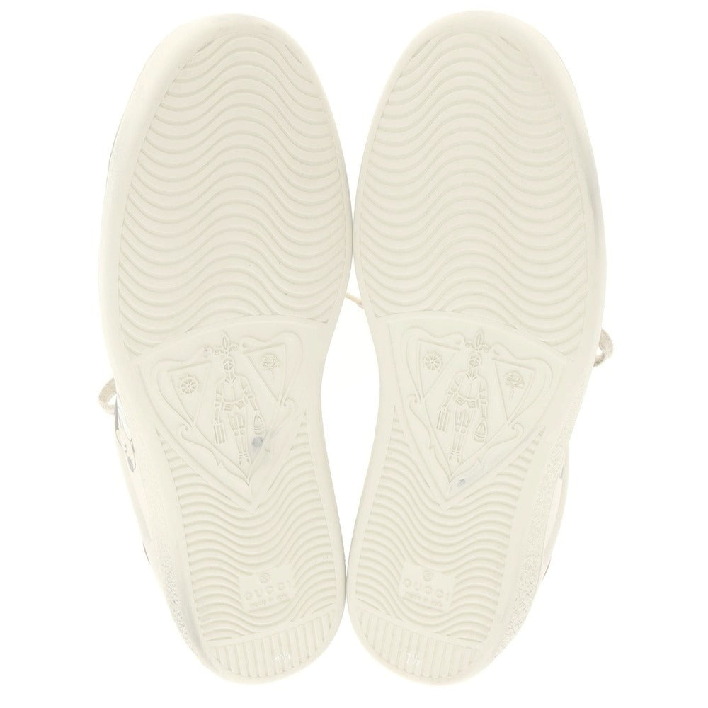 【中古】【未使用】グッチ GUCCI × Disney USED加工 スニーカー アイボリー【 7 1/2 】【 状態ランクS 】【 メンズ 】