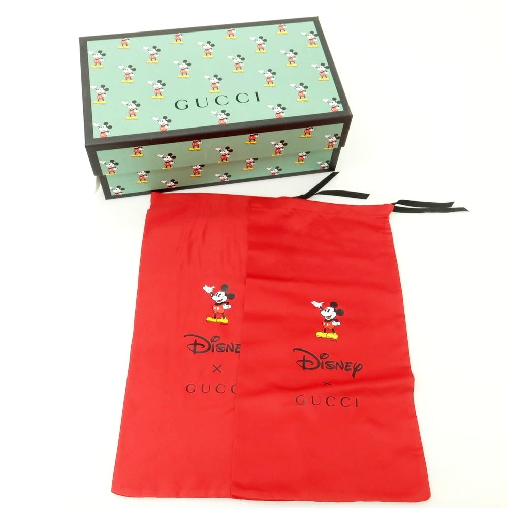 【中古】【未使用】グッチ GUCCI × Disney USED加工 スニーカー アイボリー【 7 1/2 】【 状態ランクS 】【 メンズ 】