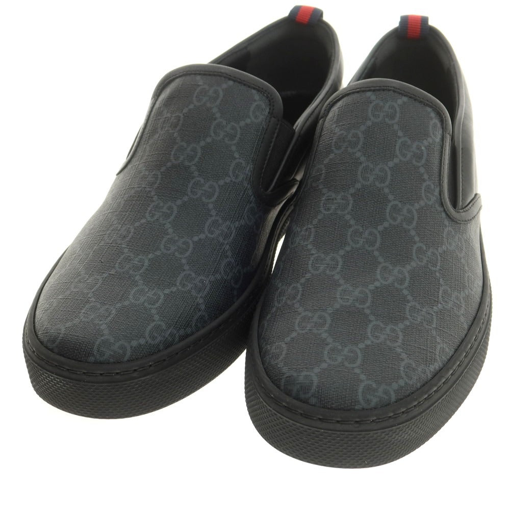 【中古】【未使用】グッチ GUCCI GGスプリーム スニーカー ブラック系【 7 】【 状態ランクS 】【 メンズ 】