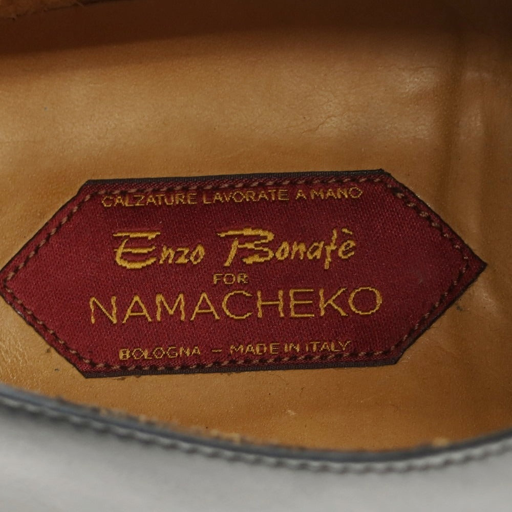 【中古】ナマチェコ NAMACHEKO × Enzo Bonafe プレーントゥ ドレスシューズ ネイビー【 41 】【 状態ランクB 】【 メンズ 】