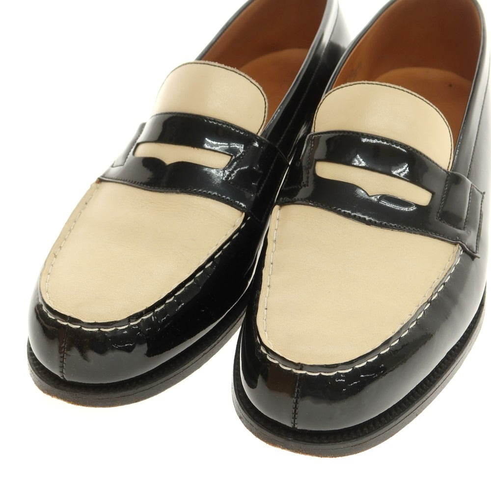 【中古】ジェイエムウエストン J.M WESTON 180 シグニチャーローファー オーダー品 ブラックxベージュ【 7D 】【 状態ランクB 】【 メンズ 】