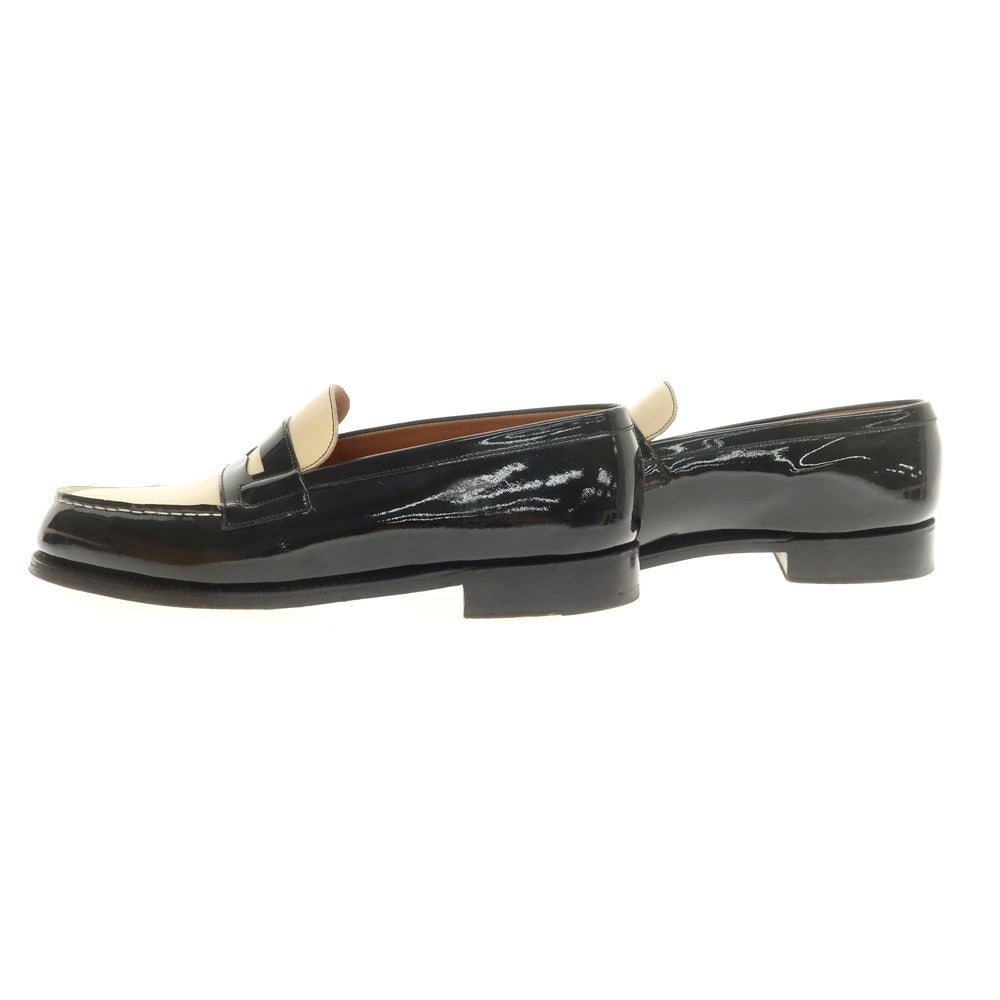 【中古】ジェイエムウエストン J.M WESTON 180 シグニチャーローファー オーダー品 ブラックxベージュ【 7D 】【 状態ランクB 】【 メンズ 】