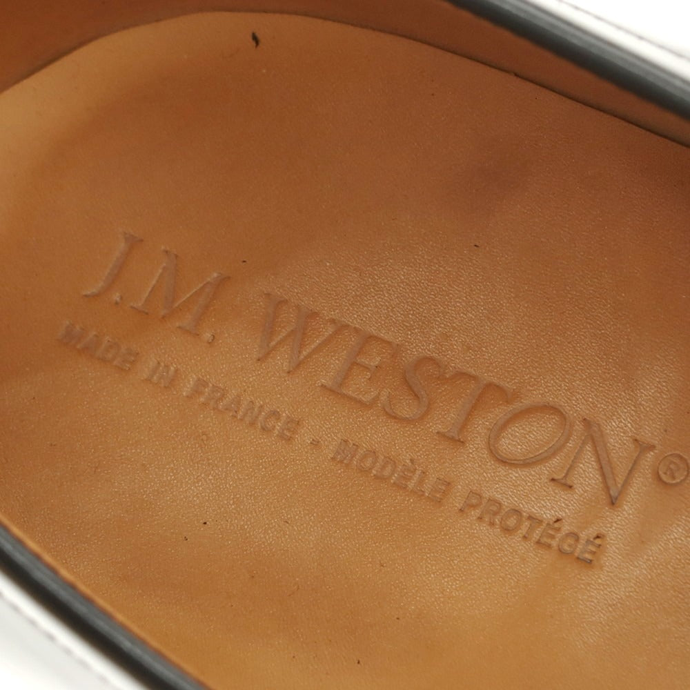 【中古】ジェイエムウエストン J.M WESTON 180 シグニチャーローファー オーダー品 ブラックxベージュ【 7D 】【 状態ランクB 】【 メンズ 】