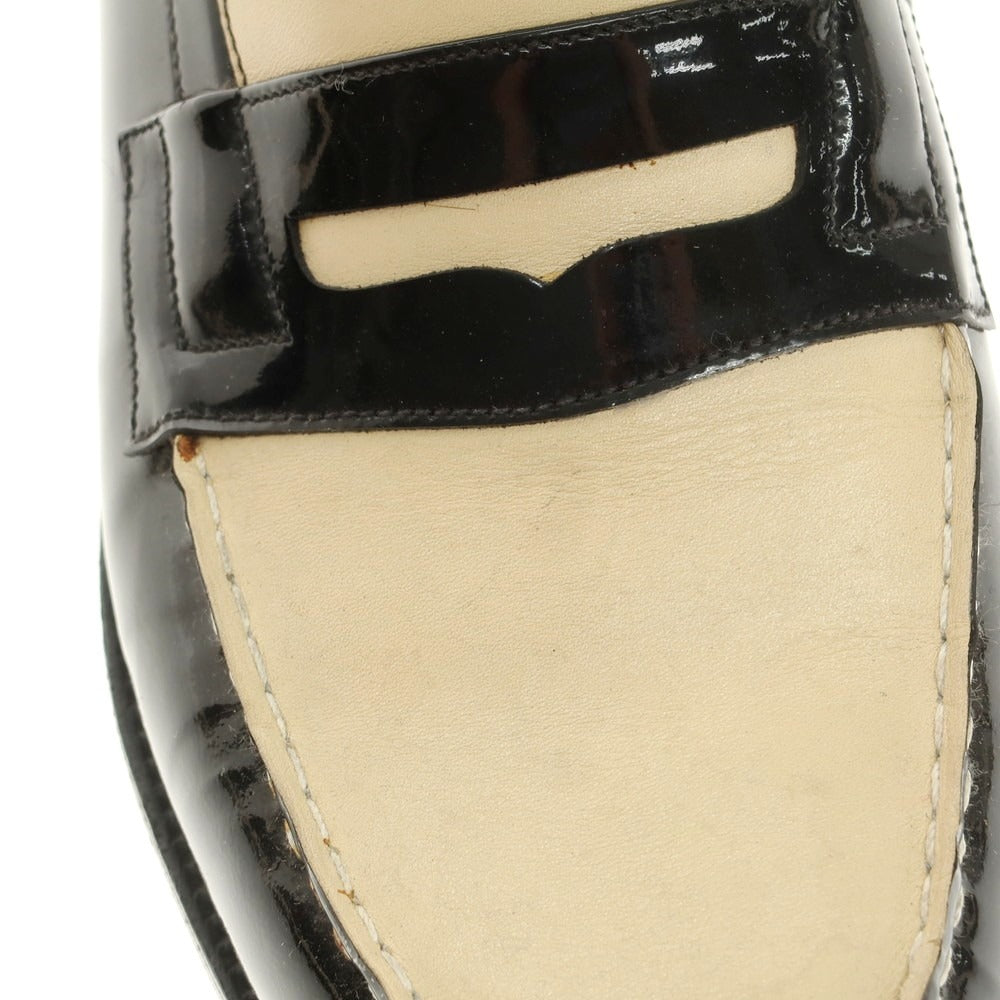 【中古】ジェイエムウエストン J.M WESTON 180 シグニチャーローファー オーダー品 ブラックxベージュ【 7D 】【 状態ランクB 】【 メンズ 】