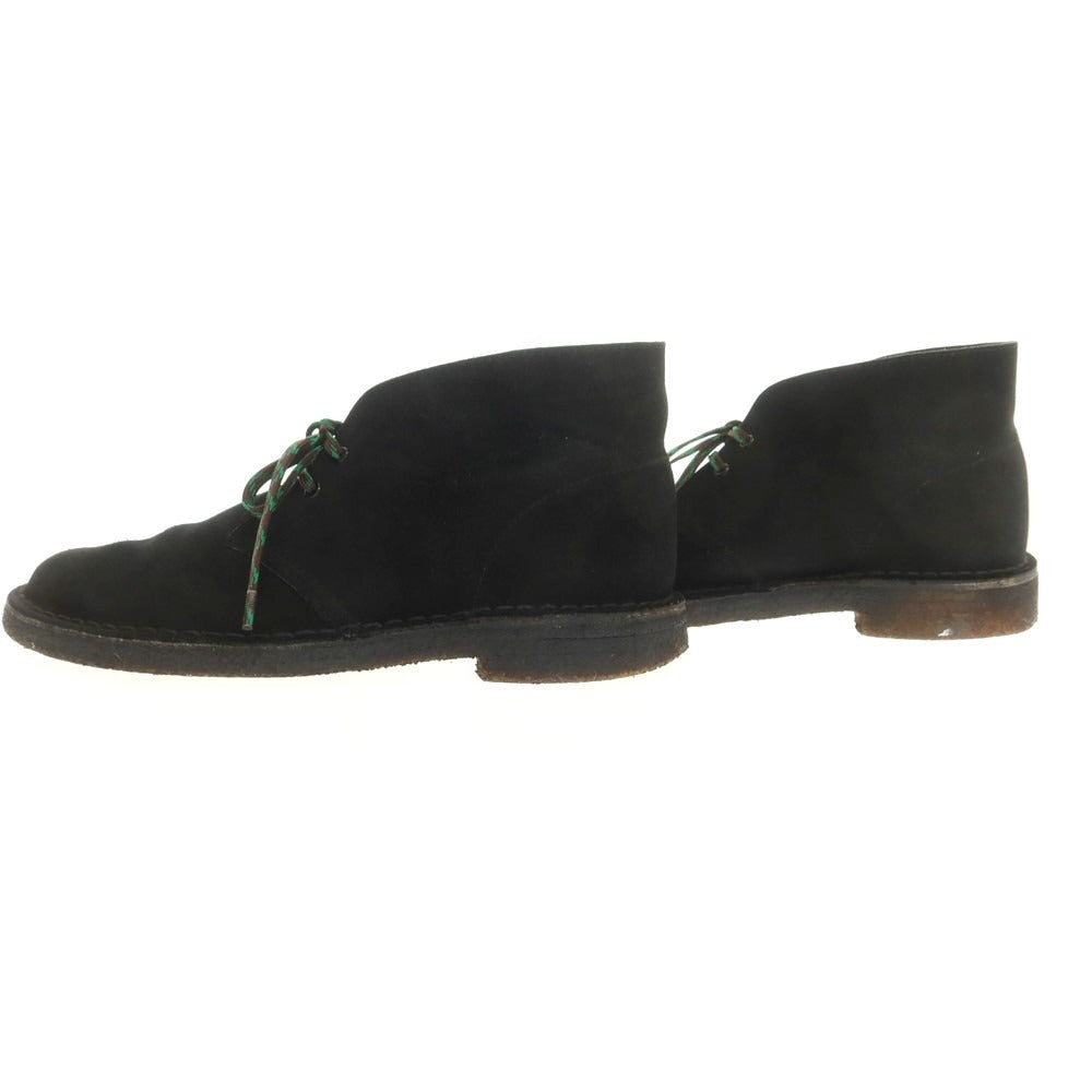 【中古】クラークス Clarks スエード デザートブーツ ブラック【 表記不明(US8位) 】【 状態ランクC 】【 メンズ 】