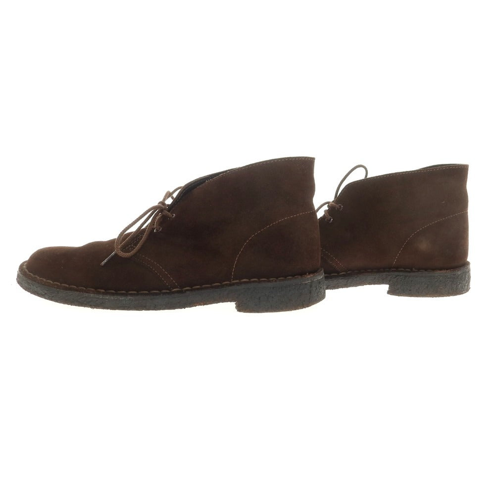 【中古】クラークス Clarks スエード デザートブーツ ブーツ ブラウン【 US8 】【 状態ランクB 】【 メンズ 】