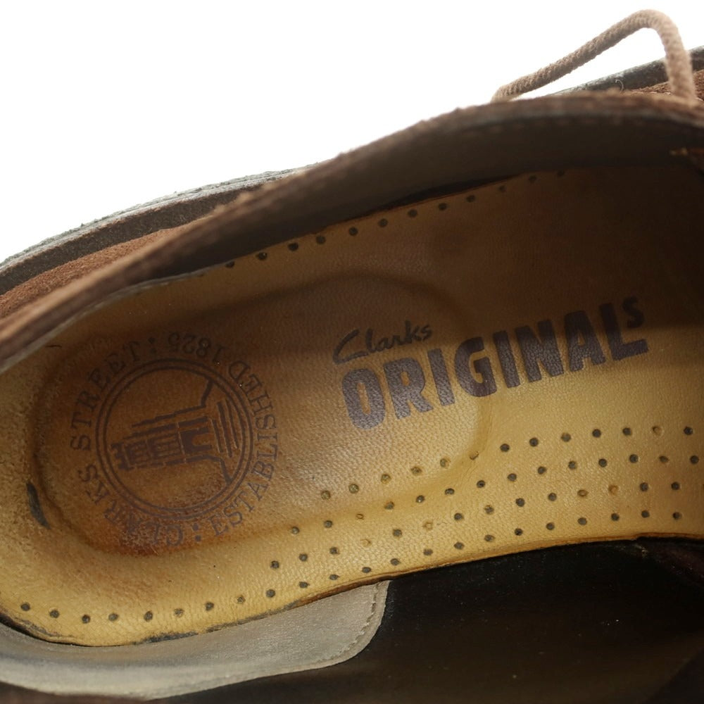 【中古】クラークス Clarks スエード デザートブーツ ブーツ ブラウン【 US8 】【 状態ランクB 】【 メンズ 】