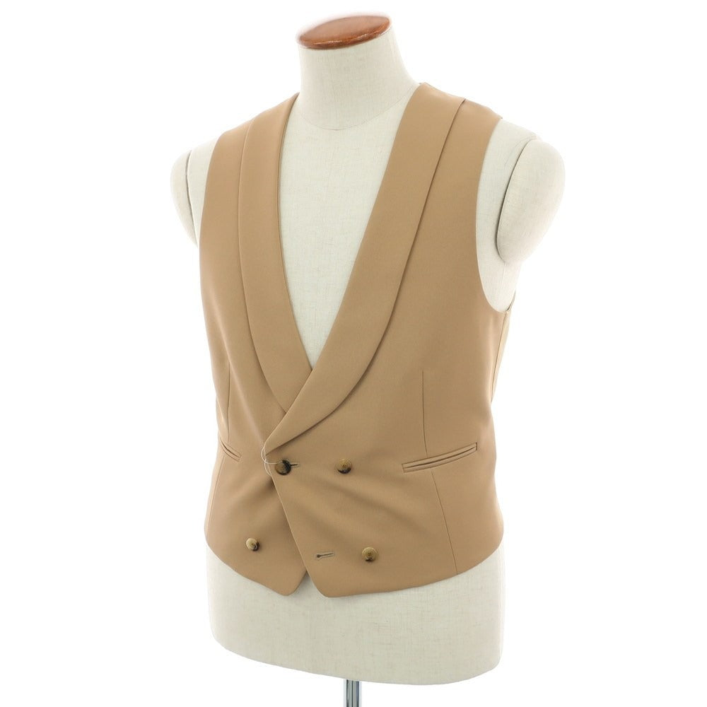 【中古】グッチ GUCCI ポリエステル ショールカラー ジレ ベスト ベージュ【 46 】【 状態ランクB 】【 メンズ 】