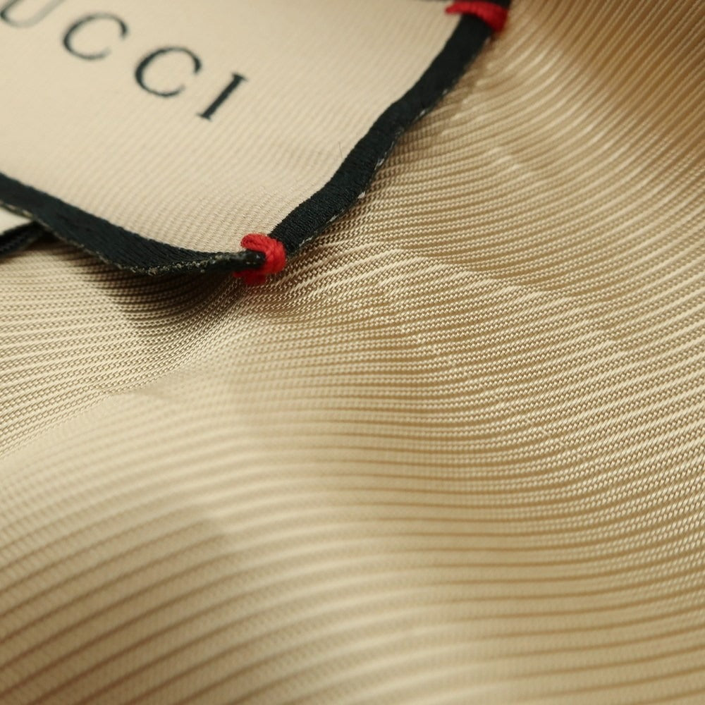 【中古】グッチ GUCCI ポリエステル ショールカラー ジレ ベスト ベージュ【 46 】【 状態ランクB 】【 メンズ 】