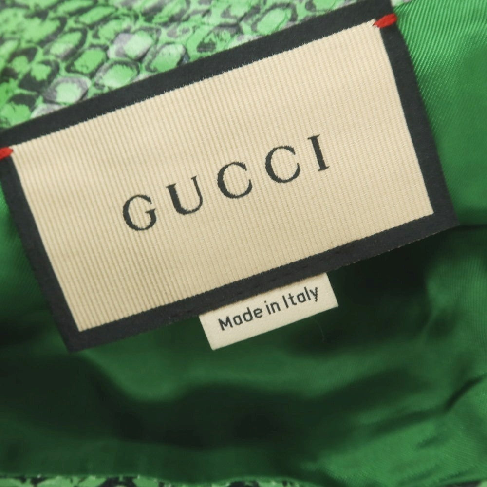 【中古】グッチ GUCCI カーフスキンレザー パンツ グリーン【 46 】【 状態ランクA 】【 メンズ 】