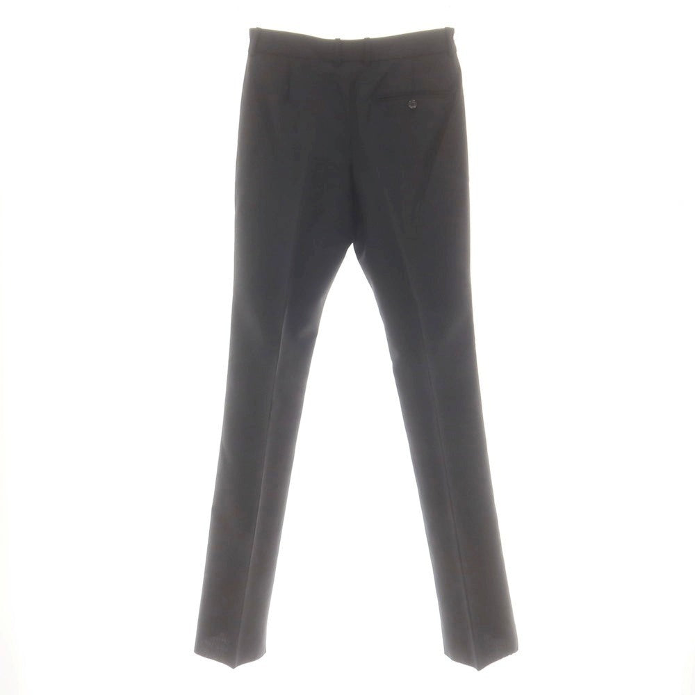 【中古】【未使用】アレキサンダーマックイーン Alexander McQueen ウールモヘヤ ドレススラックスパンツ ブラック【 44 】【 状態ランクS 】【 メンズ 】