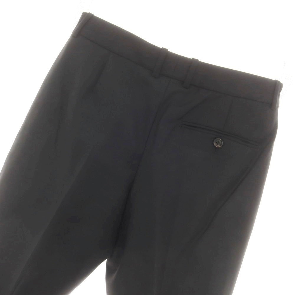 【中古】【未使用】アレキサンダーマックイーン Alexander McQueen ウールモヘヤ ドレススラックスパンツ ブラック【 44 】【 状態ランクS 】【 メンズ 】