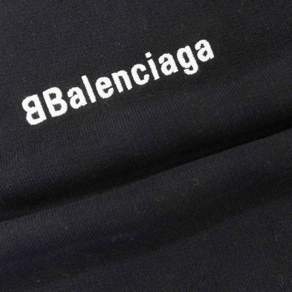 【中古】【未使用】バレンシアガ BALENCIAGA コットン プルオーバー パーカー ブラック【 M 】【 状態ランクS 】【 メンズ 】