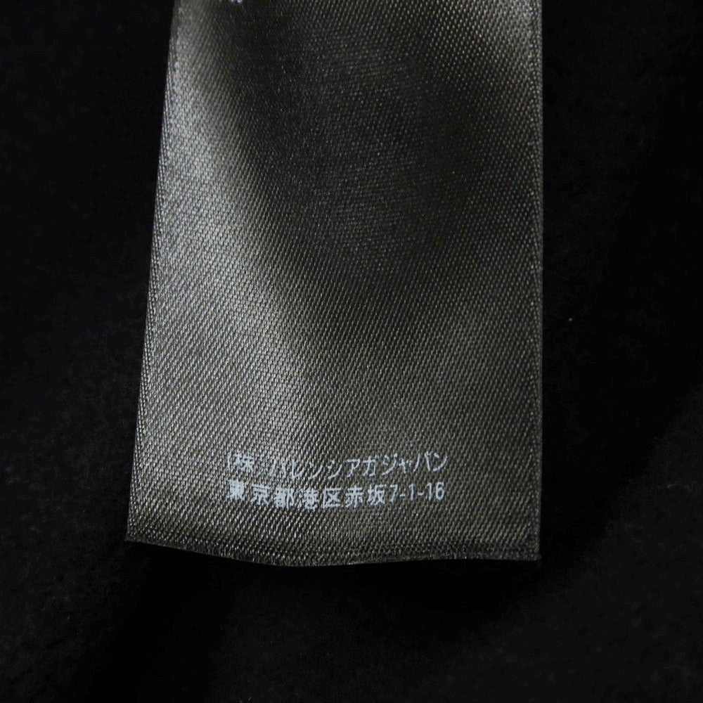【中古】【未使用】バレンシアガ BALENCIAGA コットン プルオーバー パーカー ブラック【 M 】【 状態ランクS 】【 メンズ 】