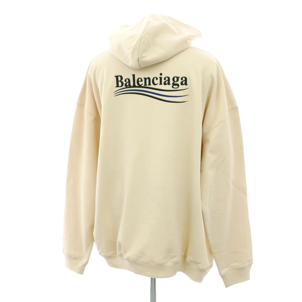【中古】バレンシアガ BALENCIAGA コットン スウェット プルオーバー パーカー ライトベージュ【 S 】【 状態ランクA 】【 メンズ 】