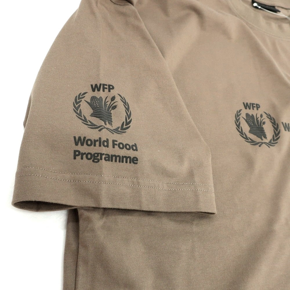 【中古】バレンシアガ BALENCIAGA × THE WORLD FOOD PROGRAMME コットン クルーネック 半袖Tシャツ アッシュブラウン【 L 】【 状態ランクA 】【 メンズ 】