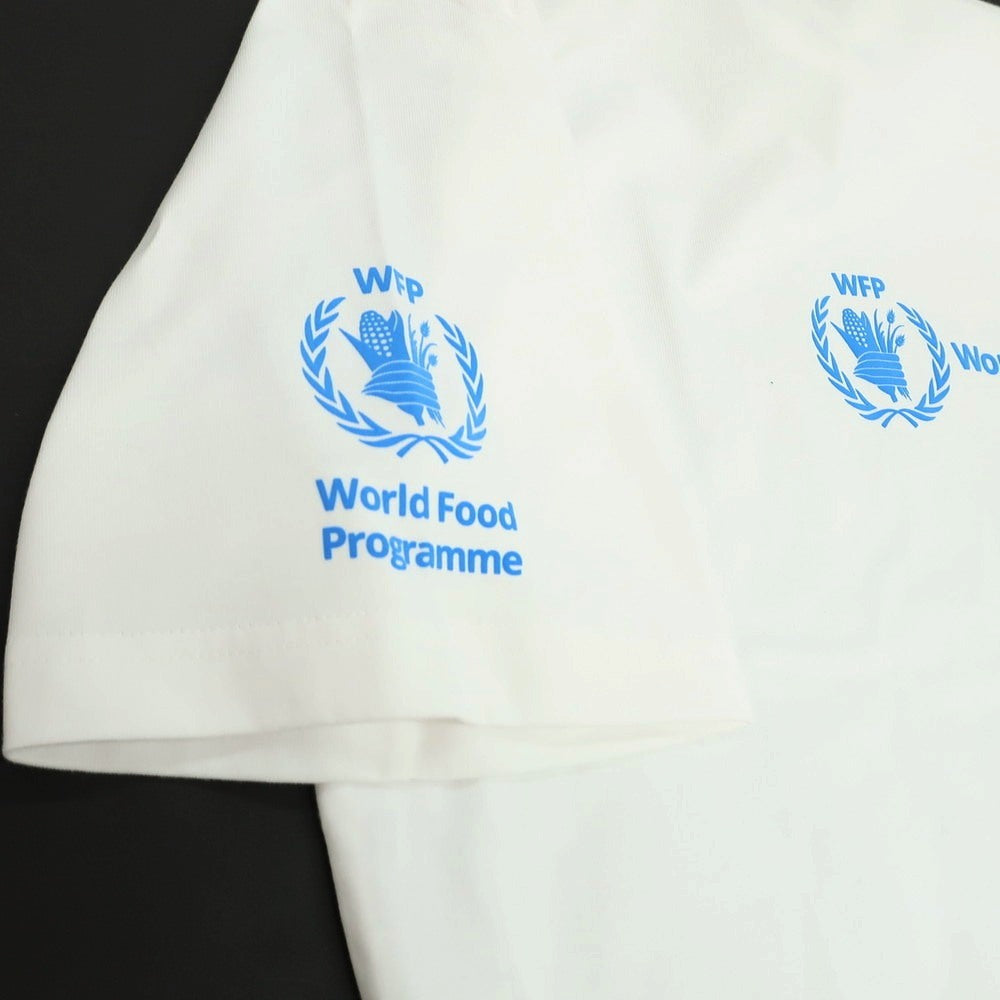 【中古】バレンシアガ BALENCIAGA × THE WORLD FOOD PROGRAMME コットン クルーネック 半袖Tシャツ ホワイト【 XL 】【 状態ランクA 】【 メンズ 】