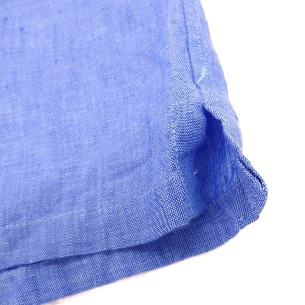 【中古】【未使用】ギローバー GUY ROVER Brilla per il gusto別注 リネン オープンカラー 半袖シャツ ブルー【 XL 】【 状態ランクS 】【 メンズ 】