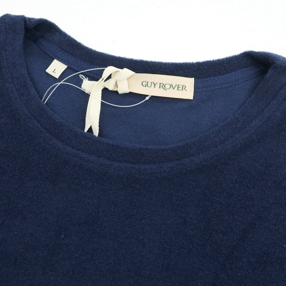 【中古】ギローバー GUY ROVER コットン パイル クルーネック ポケット 半袖Tシャツ ネイビー【 L 】【 状態ランクA 】【 メンズ 】