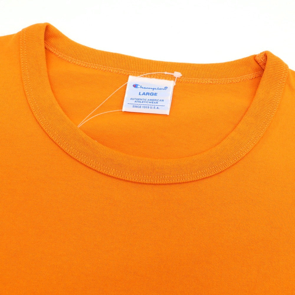 【中古】チャンピオン Champion × BEAMS by MIN-NANO コットン クルーネック 半袖Tシャツ オレンジ【 L 】【 状態ランクB 】【 メンズ 】