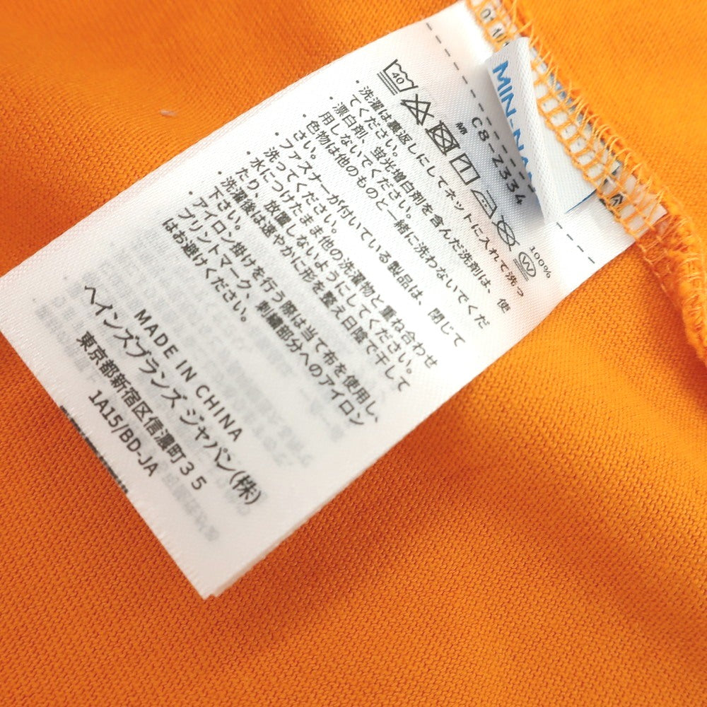 【中古】チャンピオン Champion × BEAMS by MIN-NANO コットン クルーネック 半袖Tシャツ オレンジ【 L 】【 状態ランクB 】【 メンズ 】