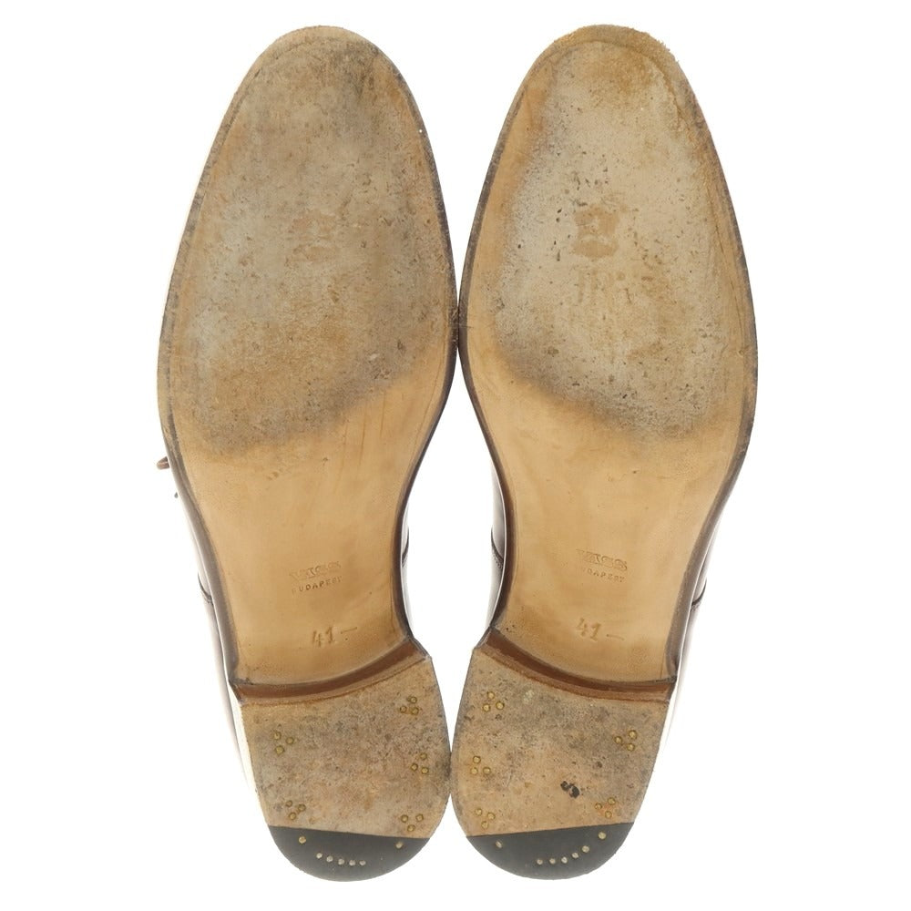 【中古】ヴァーシュ ヴォーシュ VASS プレーントゥ ドレスシューズ ブラウン【 41.5 】【 状態ランクB 】【 メンズ 】