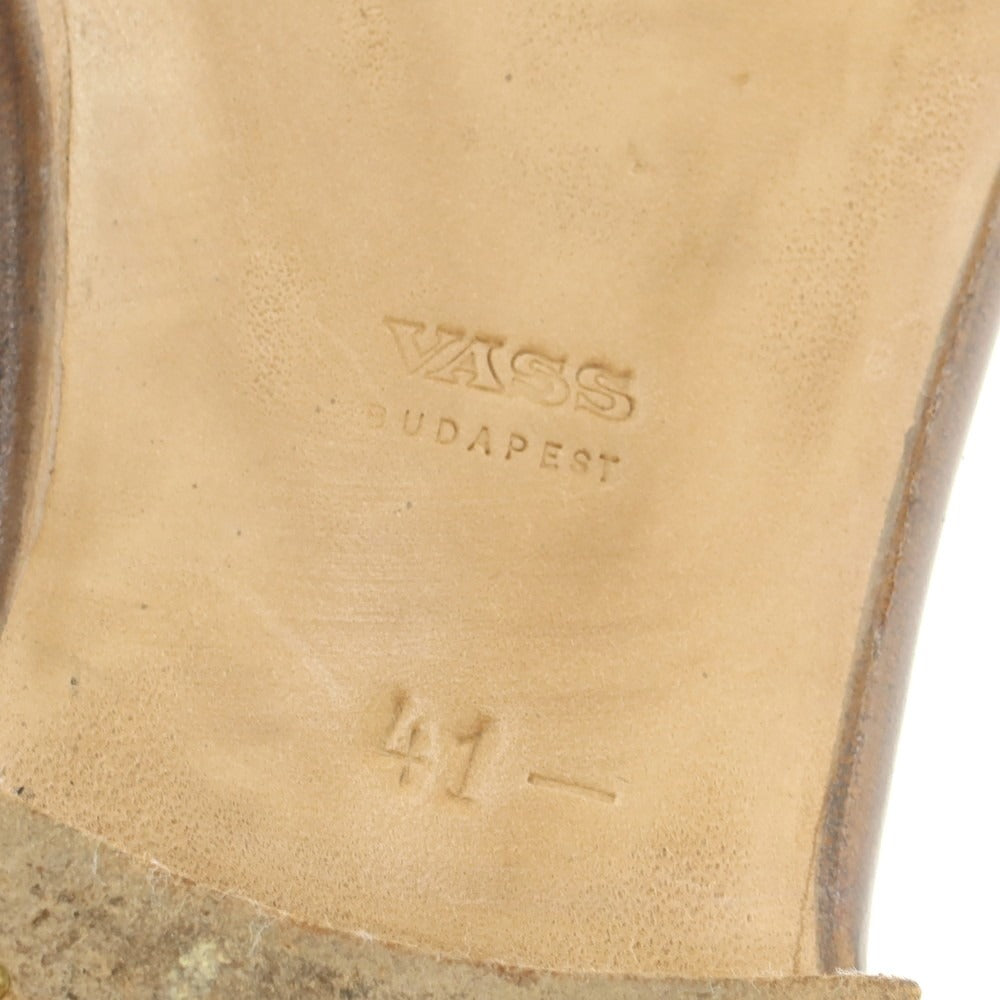【中古】ヴァーシュ ヴォーシュ VASS プレーントゥ ドレスシューズ ブラウン【 41.5 】【 状態ランクB 】【 メンズ 】