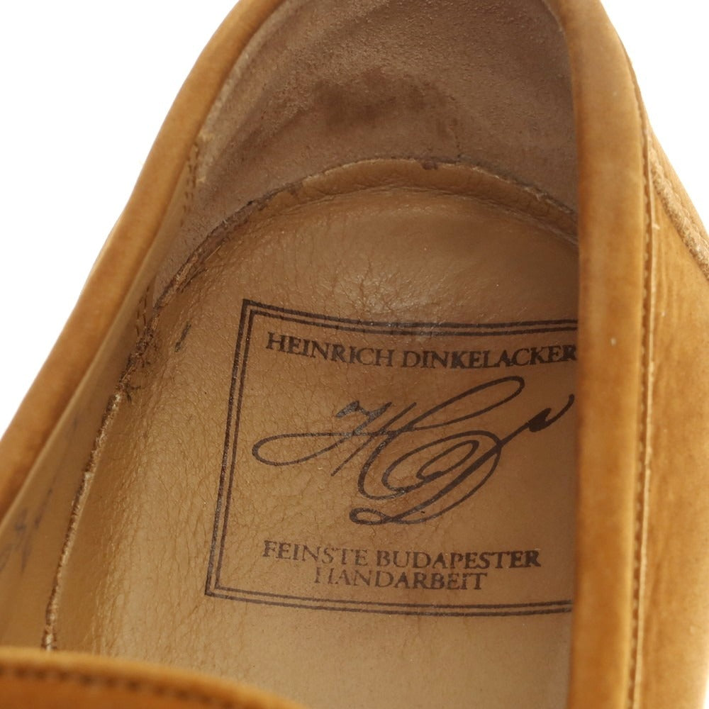 【中古】ハインリッヒディンケラッカー HEINRICH DINKELACKER Wien ヌバック コインローファー ブラウン【 7 】【 状態ランクB 】【 メンズ 】