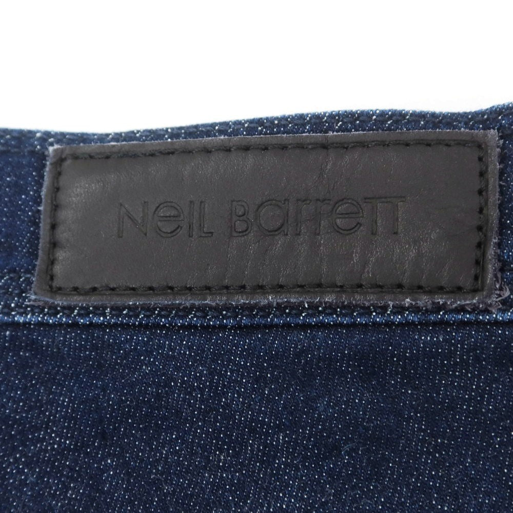 【中古】ニールバレット NEIL BARRETT ストレッチ コットン ジーンズ デニムパンツ ネイビーインディゴ【 30 】【 状態ランクB 】【 メンズ 】