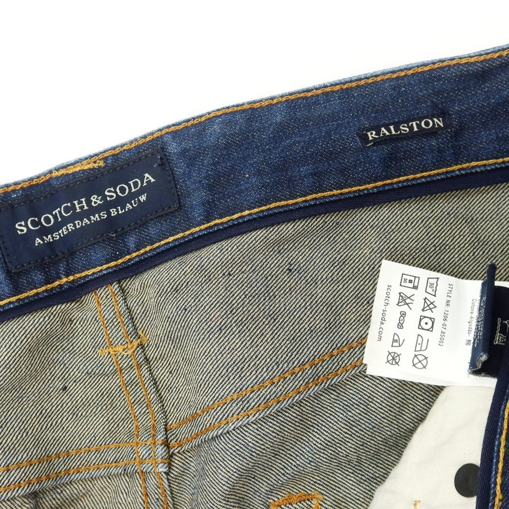 【中古】スコッチアンドソーダ SCOTCH & SODA RALSTON コットン ジーンズ デニムパンツ ネイビーインディゴ【 31 】【 状態ランクB 】【 メンズ 】