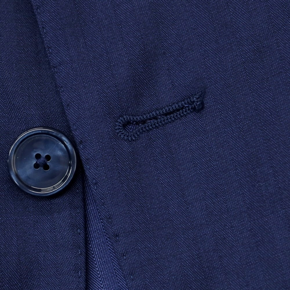 【中古】タリアトーレ TAGLIATORE ヘリンボーン織ウール 3つボタンスーツ ネイビーブルー【 52 】【 状態ランクB 】【 メンズ 】