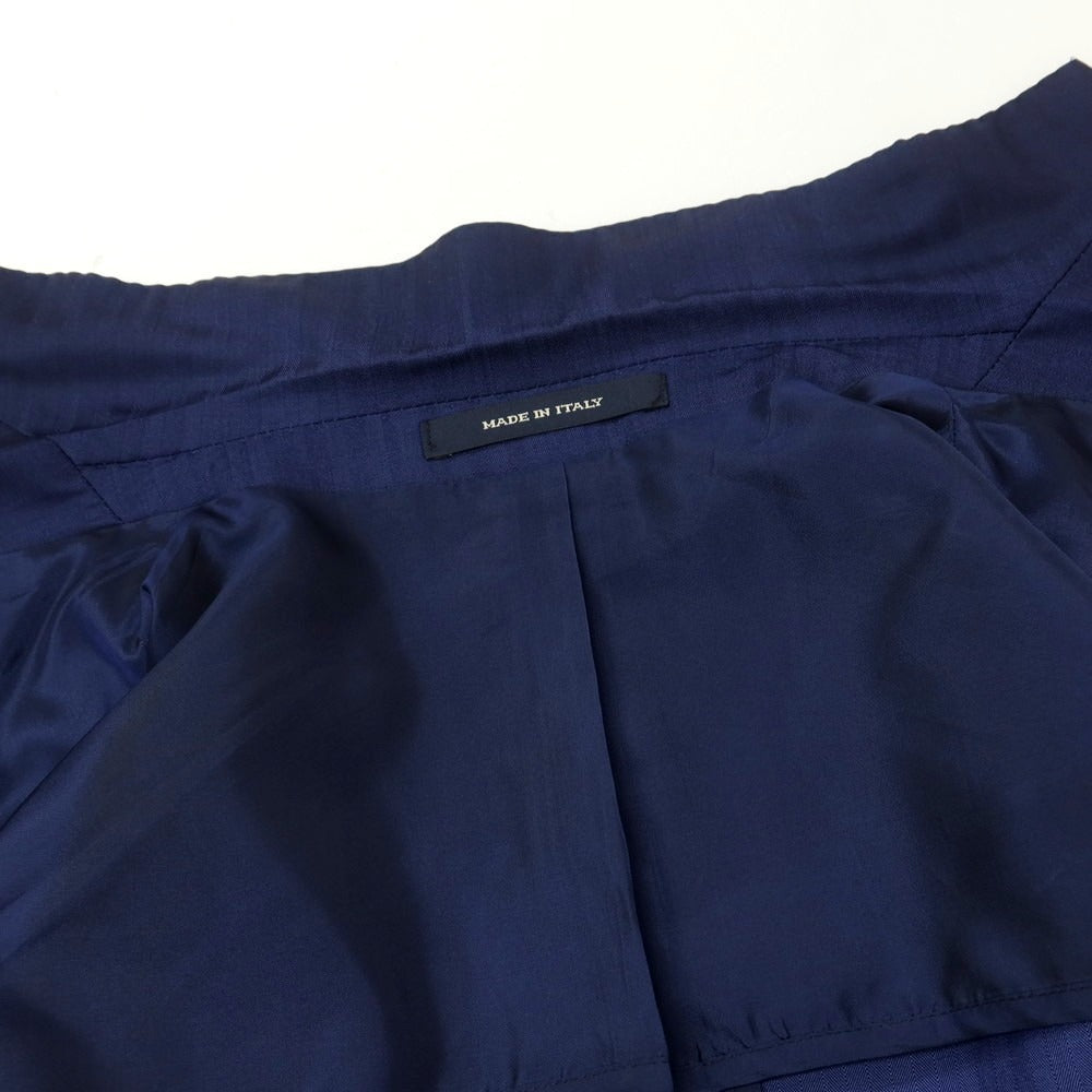 【中古】タリアトーレ TAGLIATORE ヘリンボーン織ウール 3つボタンスーツ ネイビーブルー【 52 】【 状態ランクB 】【 メンズ 】