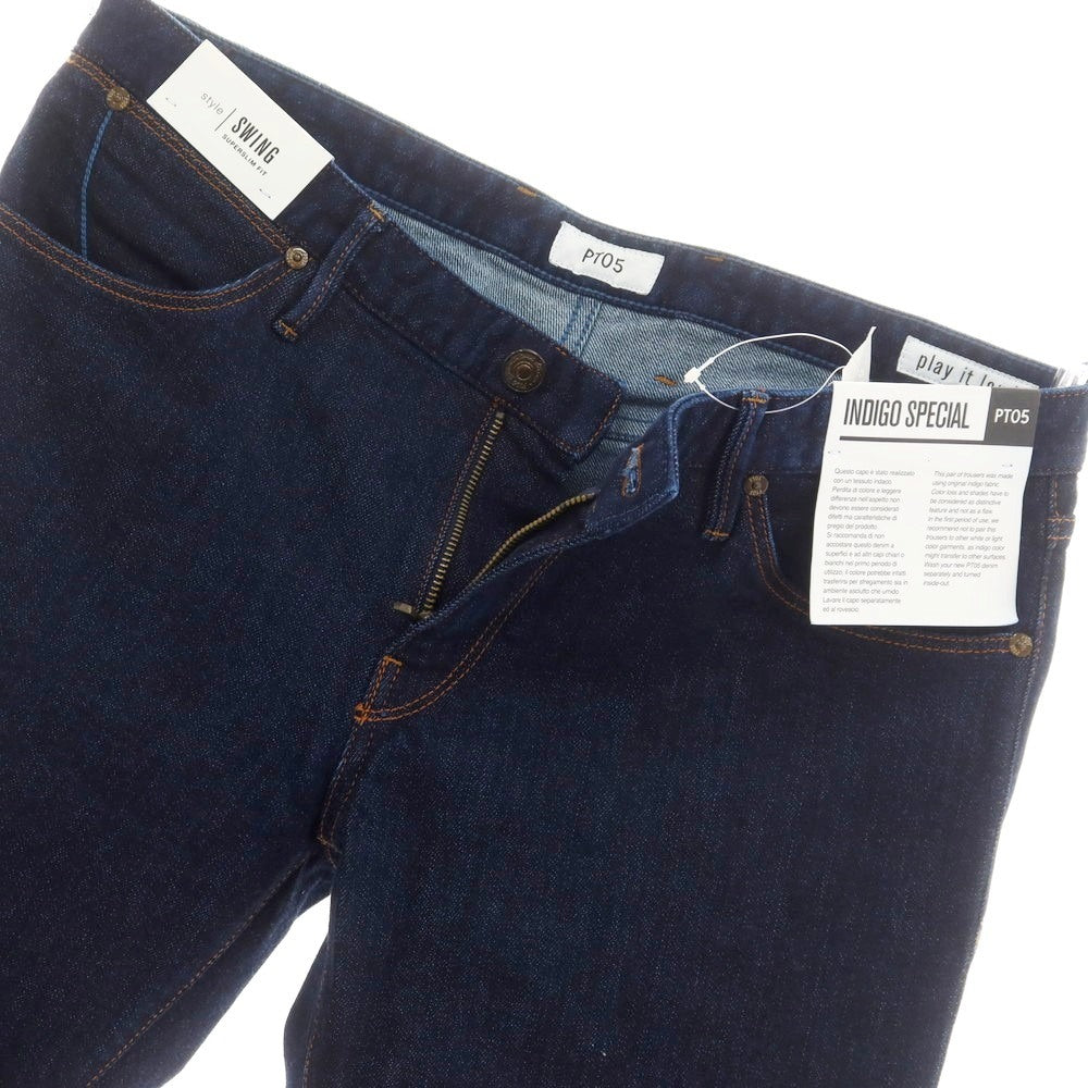【中古】ピーティーゼロチンクエ PT05 SWING ストレッチ コットン ジーンズ デニムパンツ ネイビーインディゴ【 34 】【 状態ランクA 】【 メンズ 】