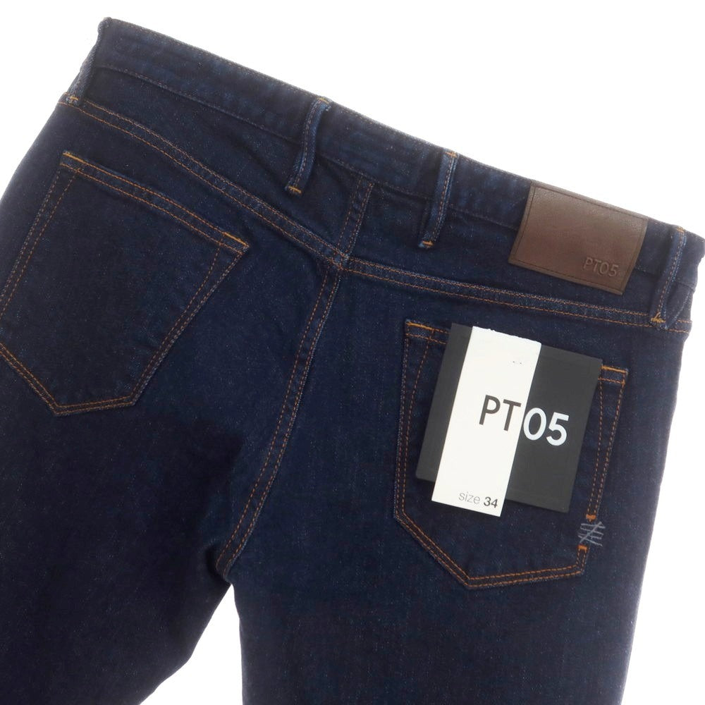 【中古】ピーティーゼロチンクエ PT05 SWING ストレッチ コットン ジーンズ デニムパンツ ネイビーインディゴ【 34 】【 状態ランクA 】【 メンズ 】