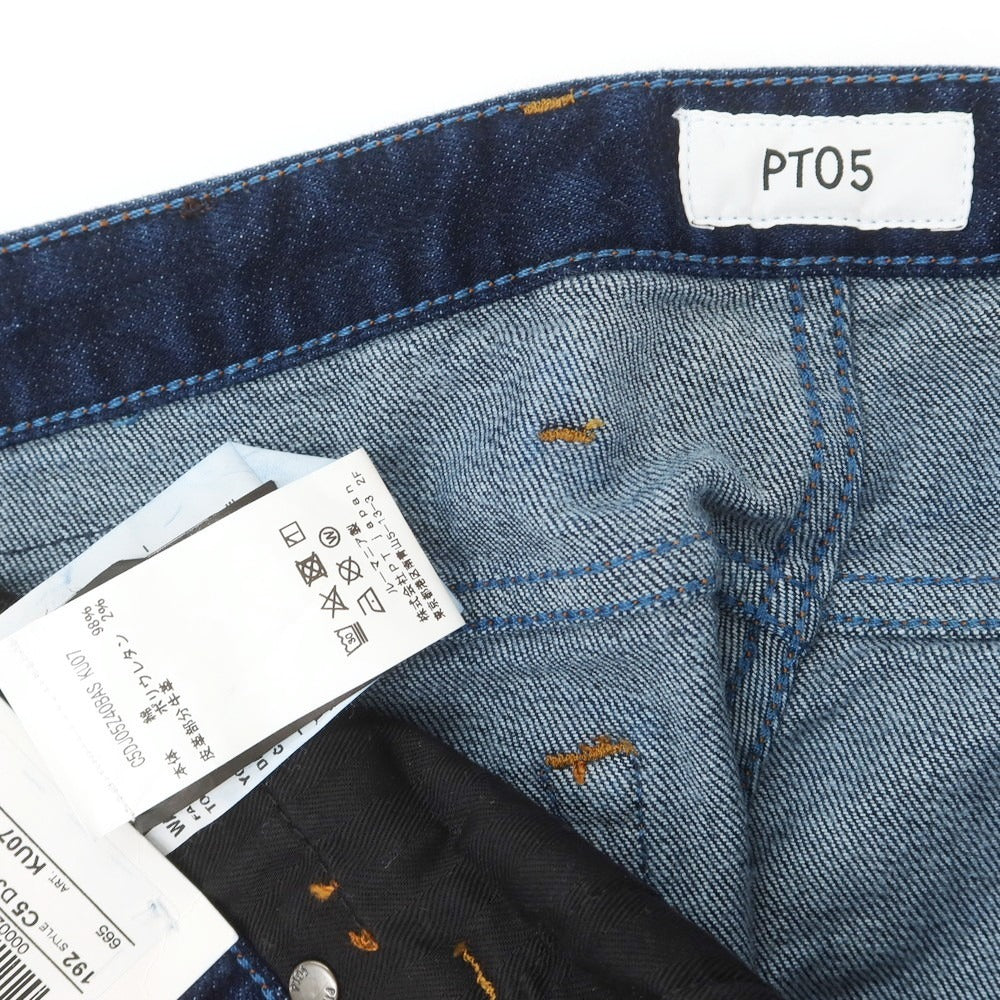 【中古】ピーティーゼロチンクエ PT05 SWING ストレッチ コットン ジーンズ デニムパンツ ネイビーインディゴ【 34 】【 状態ランクA 】【 メンズ 】