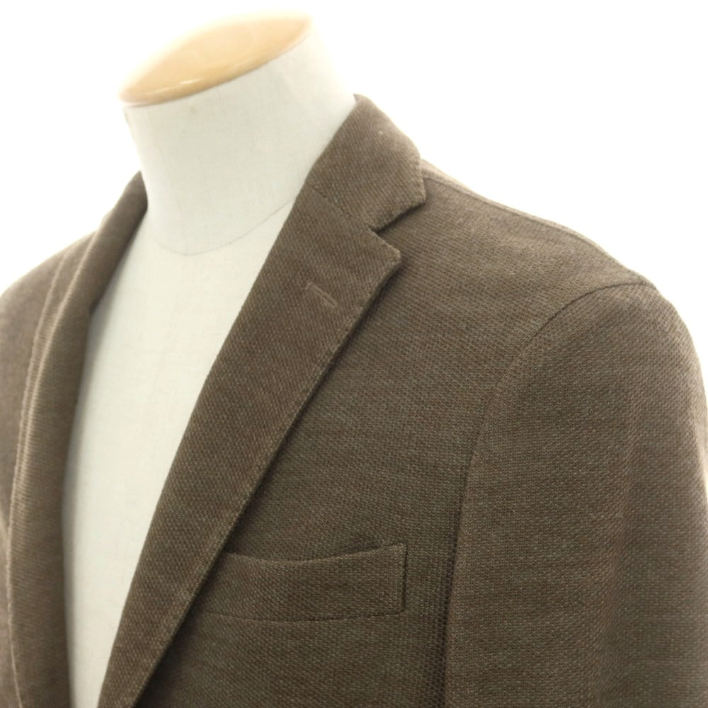 【中古】ボリオリ BOGLIOLI DOVER コットンウールジャージー テーラードジャケット オリーブブラウン【 44 】【 状態ランクB 】【 メンズ 】