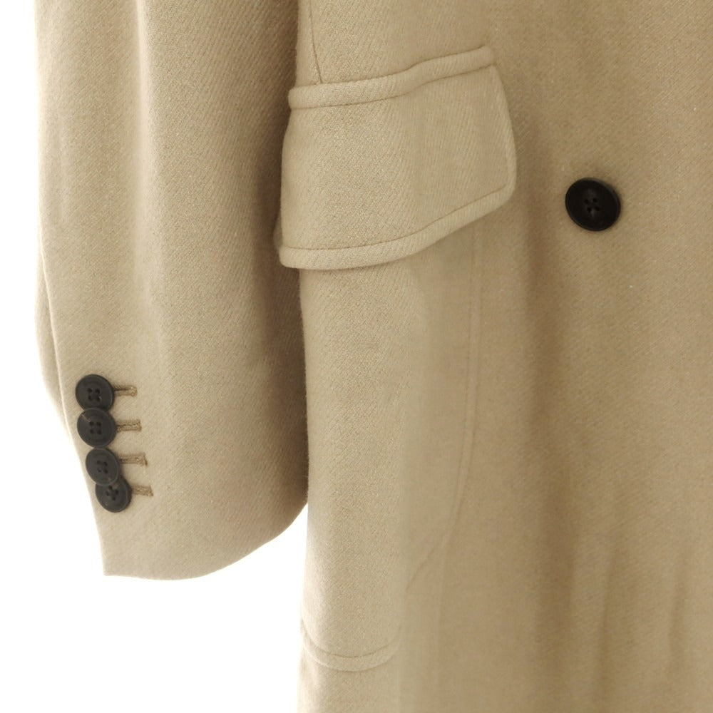 【新品】ドルモア DRUMOHR カシミヤ ダブルブレストコート ベージュ【 48 】【 状態ランクN 】【 メンズ 】
