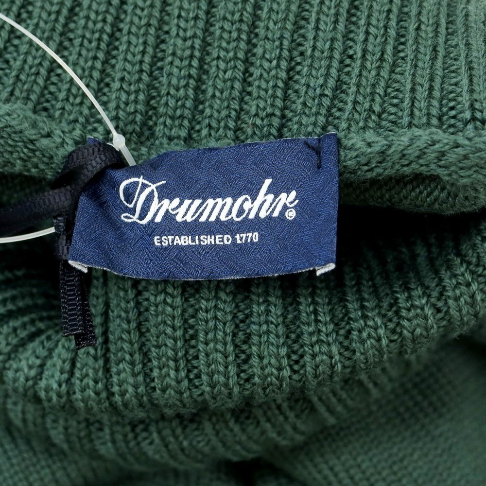 【新品】ドルモア DRUMOHR ウール タートルネック プルオーバーニット アッシュグリーン【 52 】【 状態ランクN 】【 メンズ 】