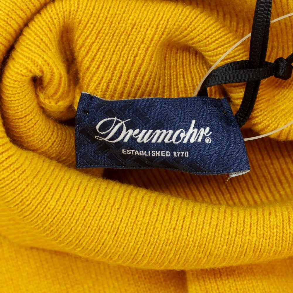 【新品】ドルモア DRUMOHR カシミヤ タートルネック プルオーバーニット サンフラワーイエロー【 44 】【 状態ランクN 】【 メンズ 】