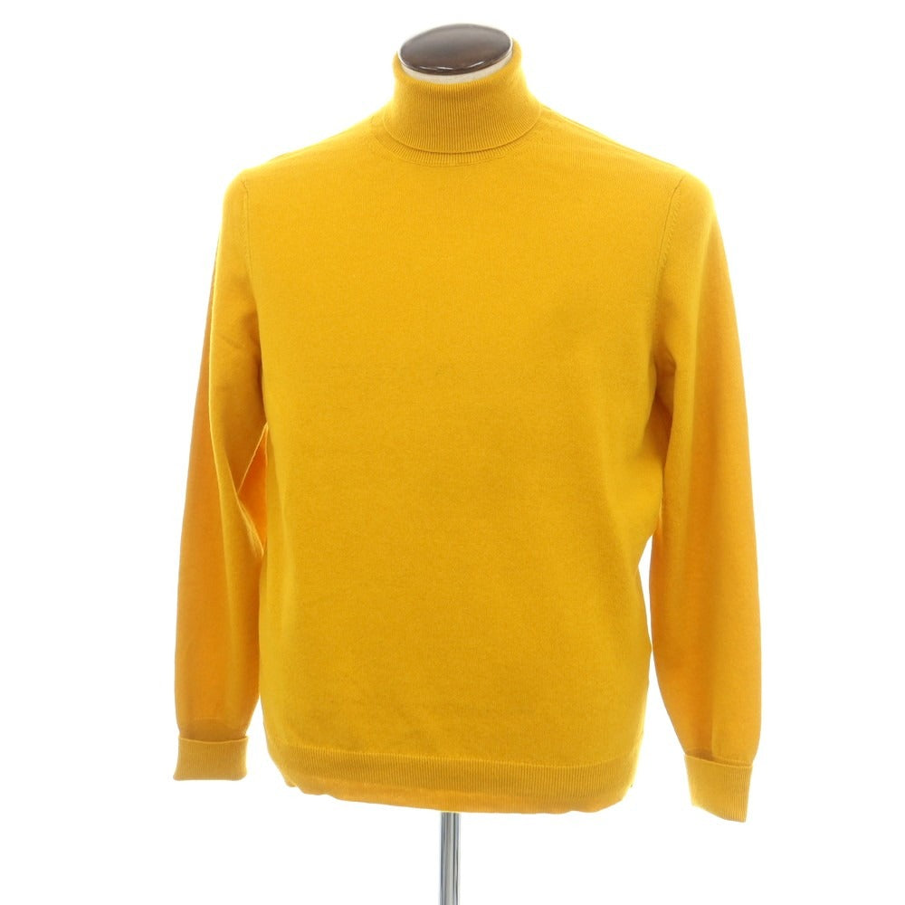 【新品】ドルモア DRUMOHR カシミヤ タートルネック プルオーバーニット サンフラワーイエロー【 52 】【 状態ランクN 】【 メンズ 】