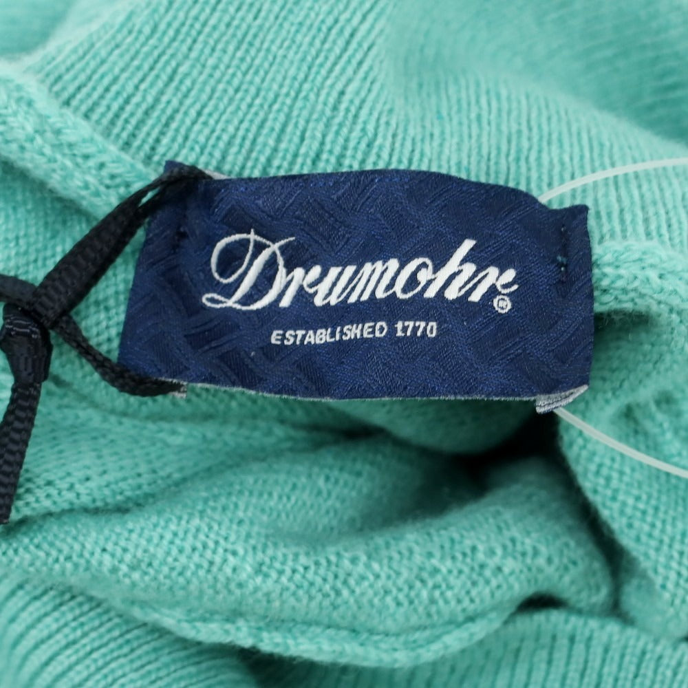 【新品】ドルモア DRUMOHR カシミヤ タートルネック プルオーバーニット ミントブルー【 50 】【 状態ランクN 】【 メンズ 】