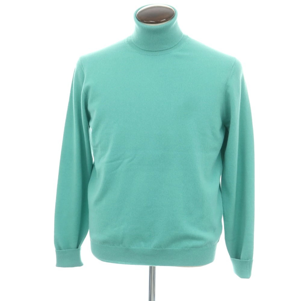【新品】ドルモア DRUMOHR カシミヤ タートルネック プルオーバーニット ミントブルー【 52 】【 状態ランクN 】【 メンズ 】