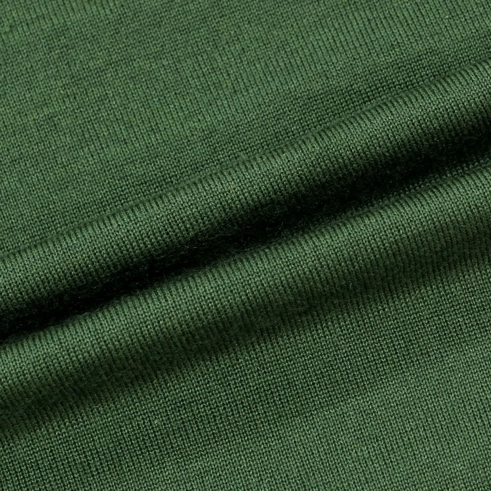 【新品】ドルモア DRUMOHR ハイゲージ カシミヤウールシルク クルーネック プルオーバーニット オリーブ【 46 】【 状態ランクN 】【 メンズ 】