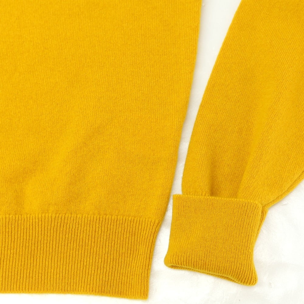 【新品】ドルモア DRUMOHR カシミヤ クルーネック プルオーバーニット サンフラワーイエロー【 50 】【 状態ランクN 】【 メンズ 】