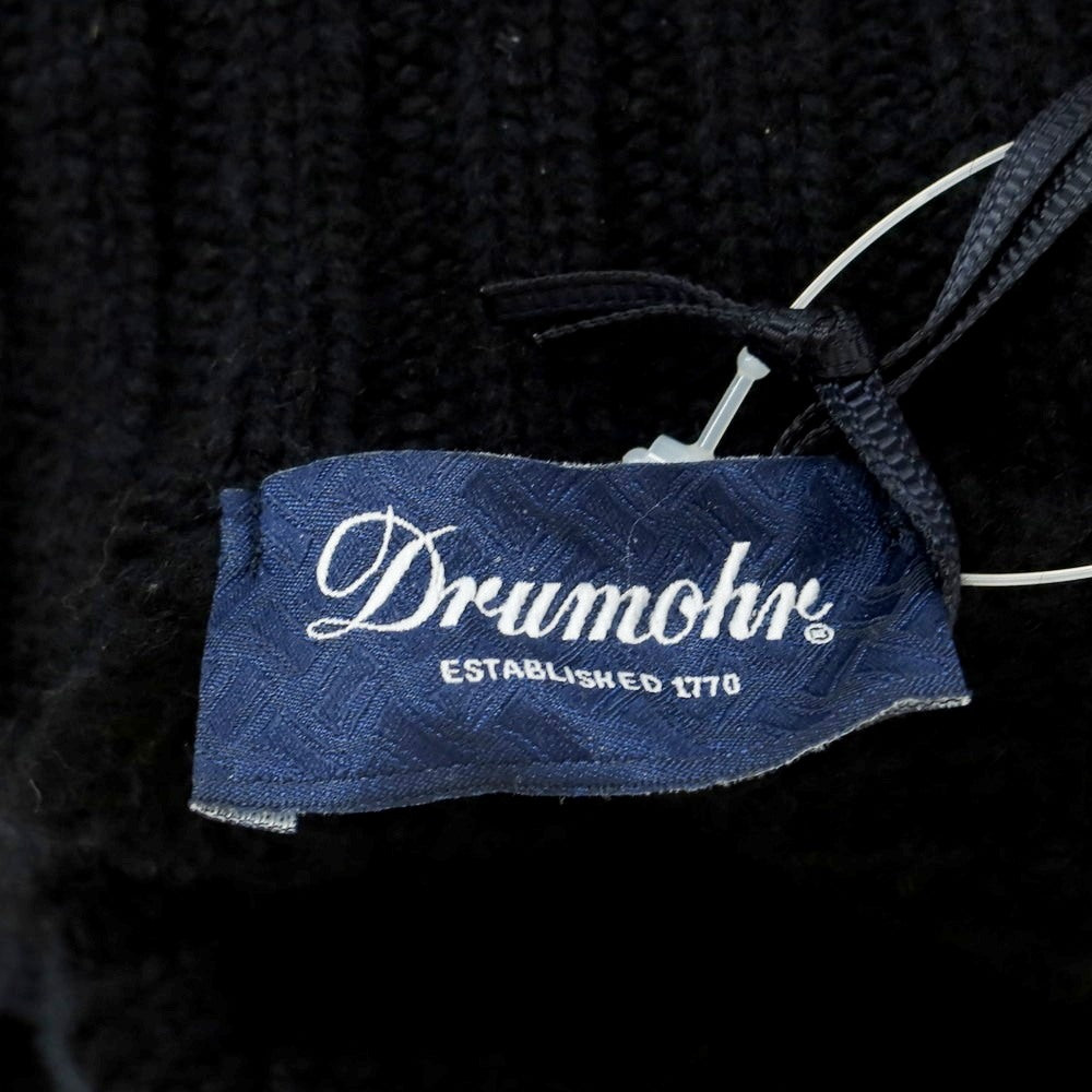 【新品】ドルモア DRUMOHR ラムズウール タートルネック プルオーバーニット ブラック【 44 】【 状態ランクN 】【 メンズ 】
