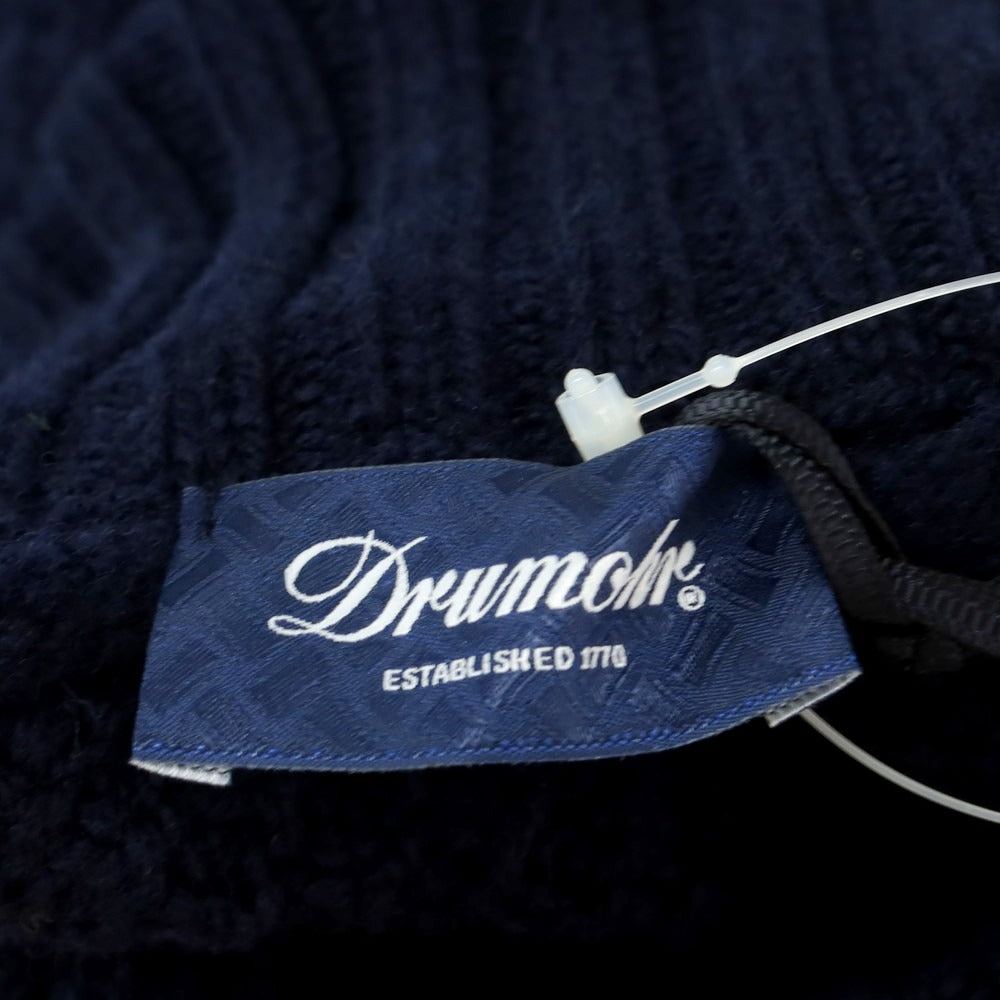 【新品】ドルモア DRUMOHR ラムズウール タートルネック プルオーバーニット ネイビー【 42 】【 状態ランクN 】【 メンズ 】