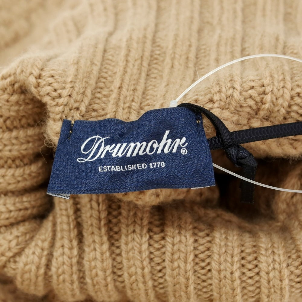 【新品】ドルモア DRUMOHR ラムズウール タートルネック プルオーバーニット ベージュ【 42 】【 状態ランクN 】【 メンズ 】