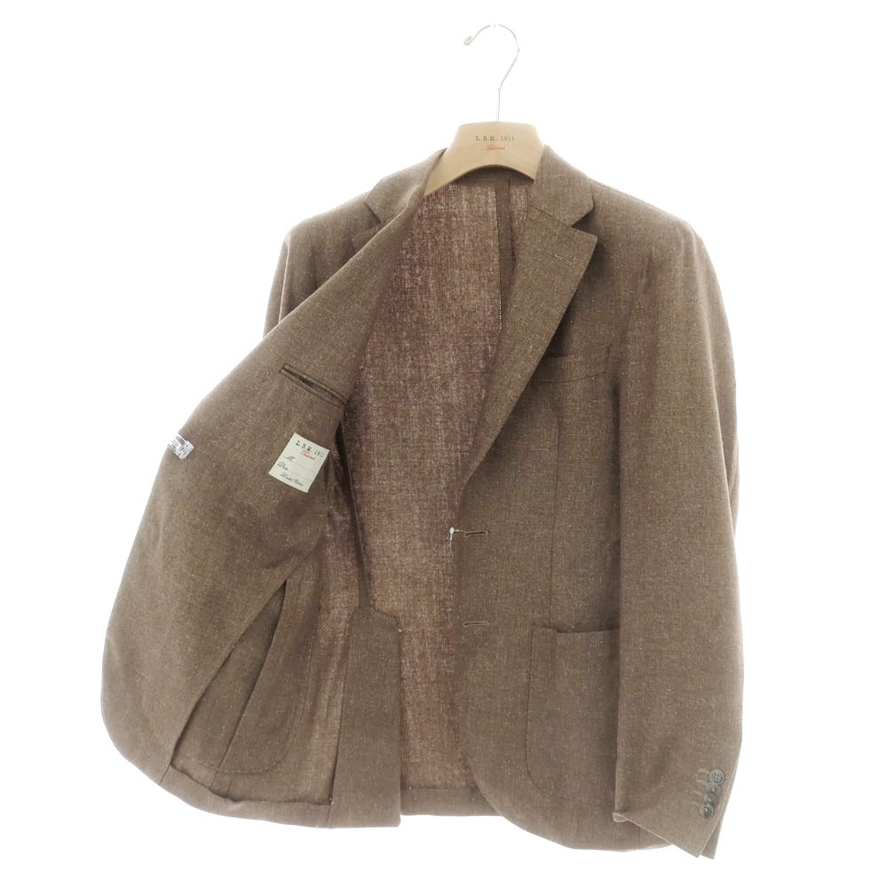 【中古】エルビーエム1911 L.B.M.1911 シルクウール テーラードジャケット ブラウン系【 44 】【 状態ランクC 】【 メンズ 】