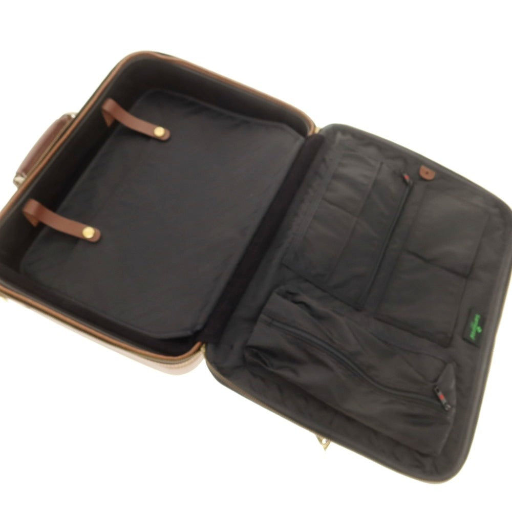 【中古】サムソナイト Samsonite ナイロン レザー ブリーフケース グリーンxブラウン【 状態ランクC 】【 メンズ 】